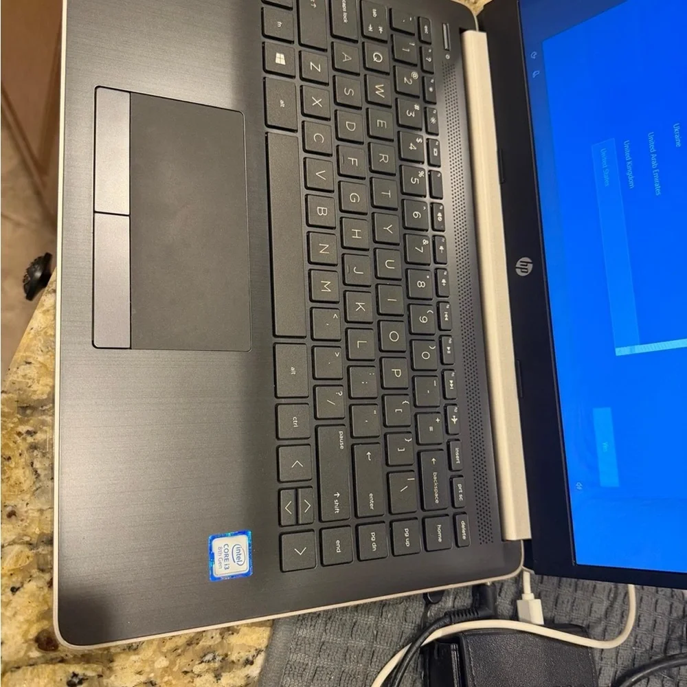HP Sleek Silver Laptop